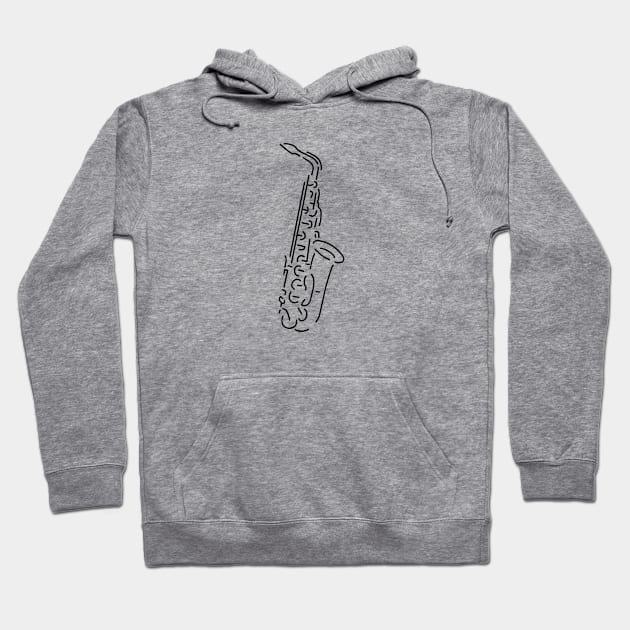 saxophone Hoodie by janno